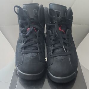 Kids Air JORDAN 6 Retro Black Athletic Shoes